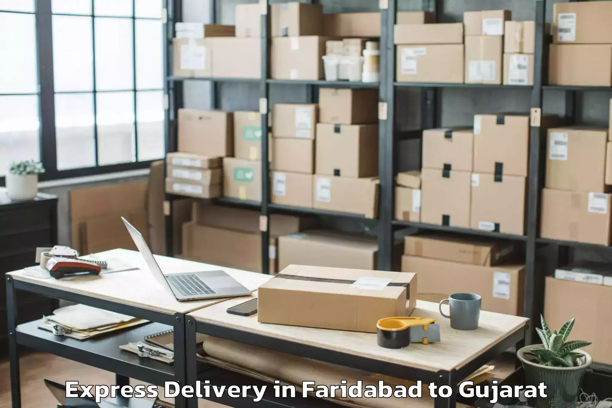 Leading Faridabad to Satlasana Express Delivery Provider